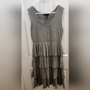 Style & Co. Heather Gray V-Neck Dress